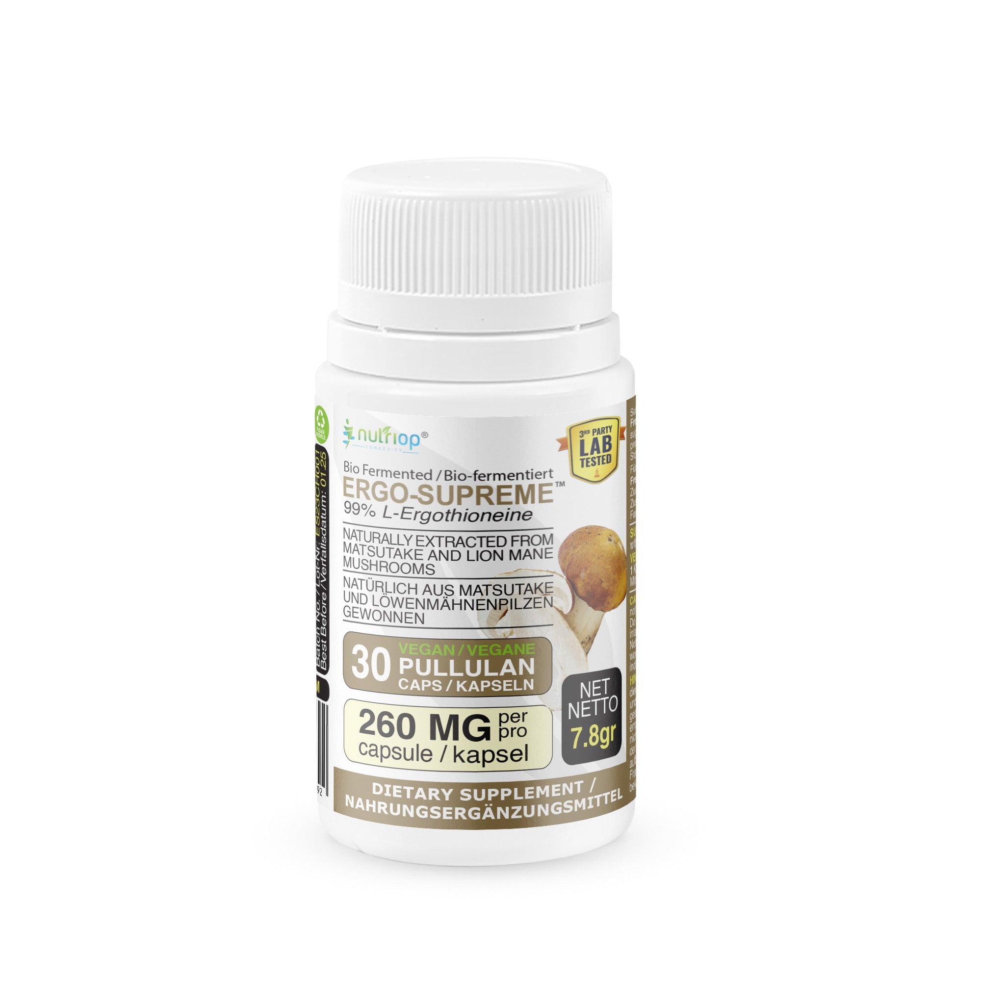 Bio Fermented Nutriop Longevity® ERGO-SUPREME - 10mg per serving- 30 servings-0